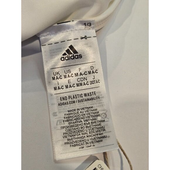 Adidas Aeroreact LS P Women's White Sport Bra White Women 40AC Light Support - Picture 5 of 11